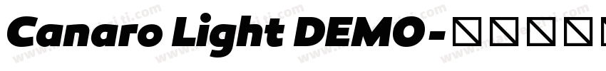 Canaro Light DEMO字体转换